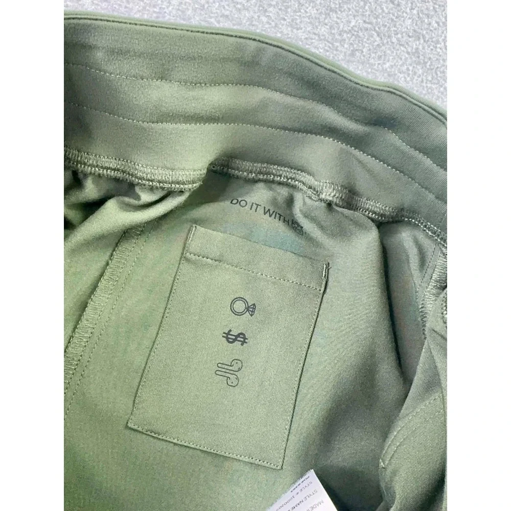 FIGS HW Zamora Jogger Scrub Pants Womens S Petite Green Zip Pockets RN Medic